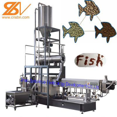 SLG 70 200-250kgh Twin screw extruder machine for fish and shrimp feed in Saibainuo