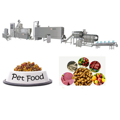 Stainless Steel Hygienic Dry Pet Food Production Line Energy Efficient