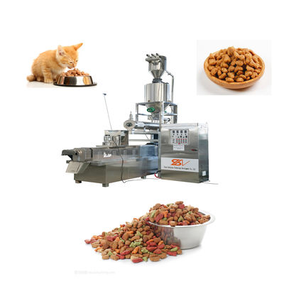 201 Staineless Full Automatic Pet Food Making Machine , Dog Food Extruder Machine