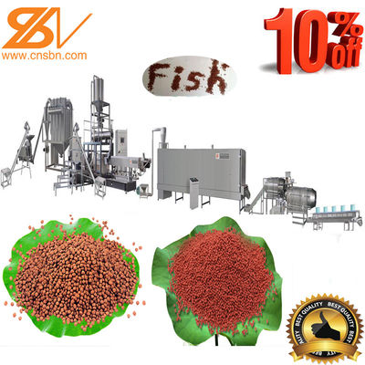 100kg-6t/H Fish Feed Extruder Pellet Machine Production Line Low Electricity