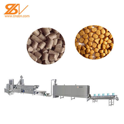 Máy làm thức ăn nổi dạng viên cho cá và tôm 150-180KG/H, trục vít đôi