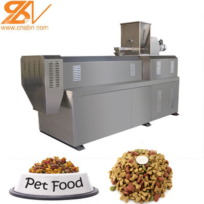 Dry Kibble Dog Food Extruder Machinery Plant 100kg/H - 6kg/H Món ăn nhẹ lớn